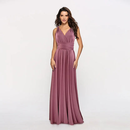 Rust Bridesmaid Dress Infinity Multiway Maxi Bridesmaid Dress
