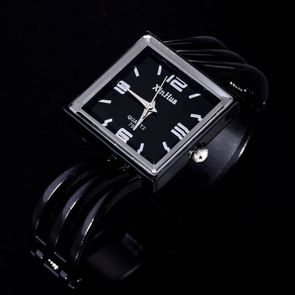Vintage Square Quartz Stainless Steel Bracelet Watch