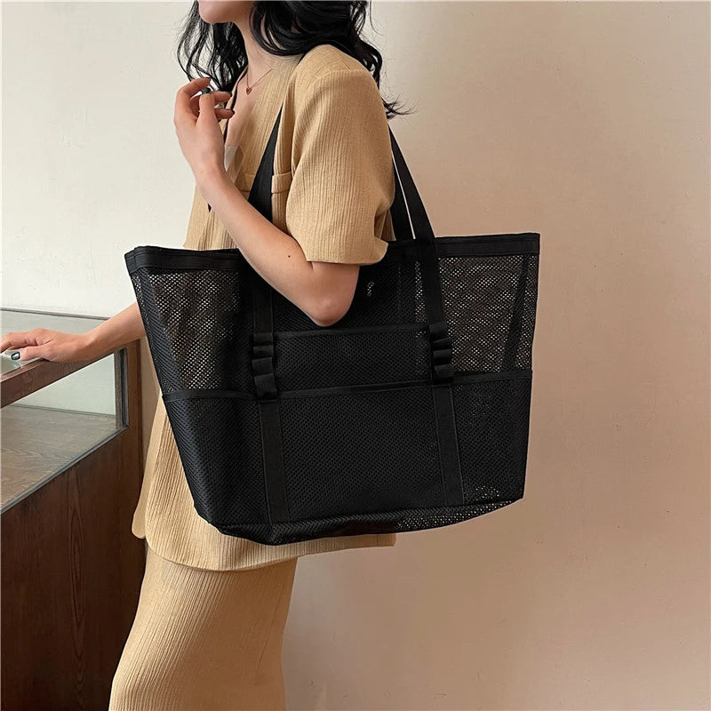 Portable Mesh Beach Bag