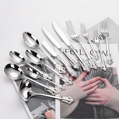 Stainless Steel Silver Flatware Set