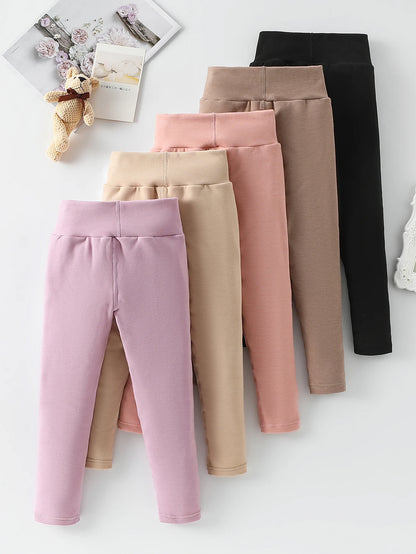 3/1 Piece Set For Autumn And Winter Medium High Waist Thick Leggings