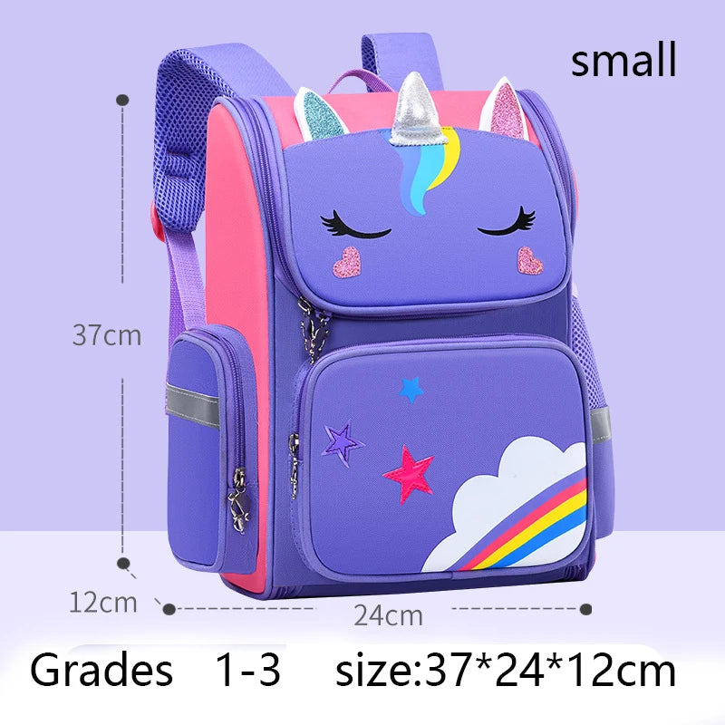 Backpack Large Capacity Waterproof Unicorn School Bag