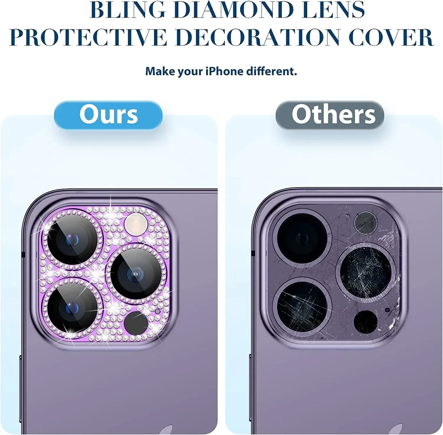 Diamond Camera Lens Protector Metal Lens Protection For IPhone