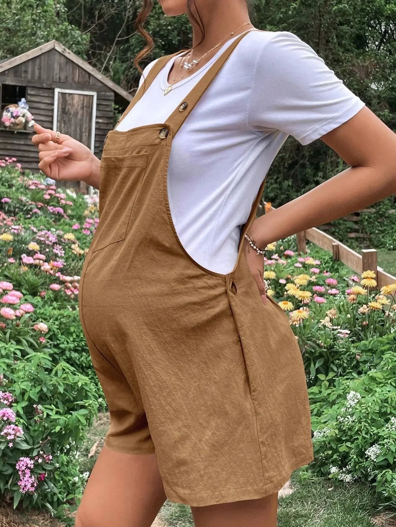 Maternity Jumpsuits Plus Size Pregnancy Overalls Cotton