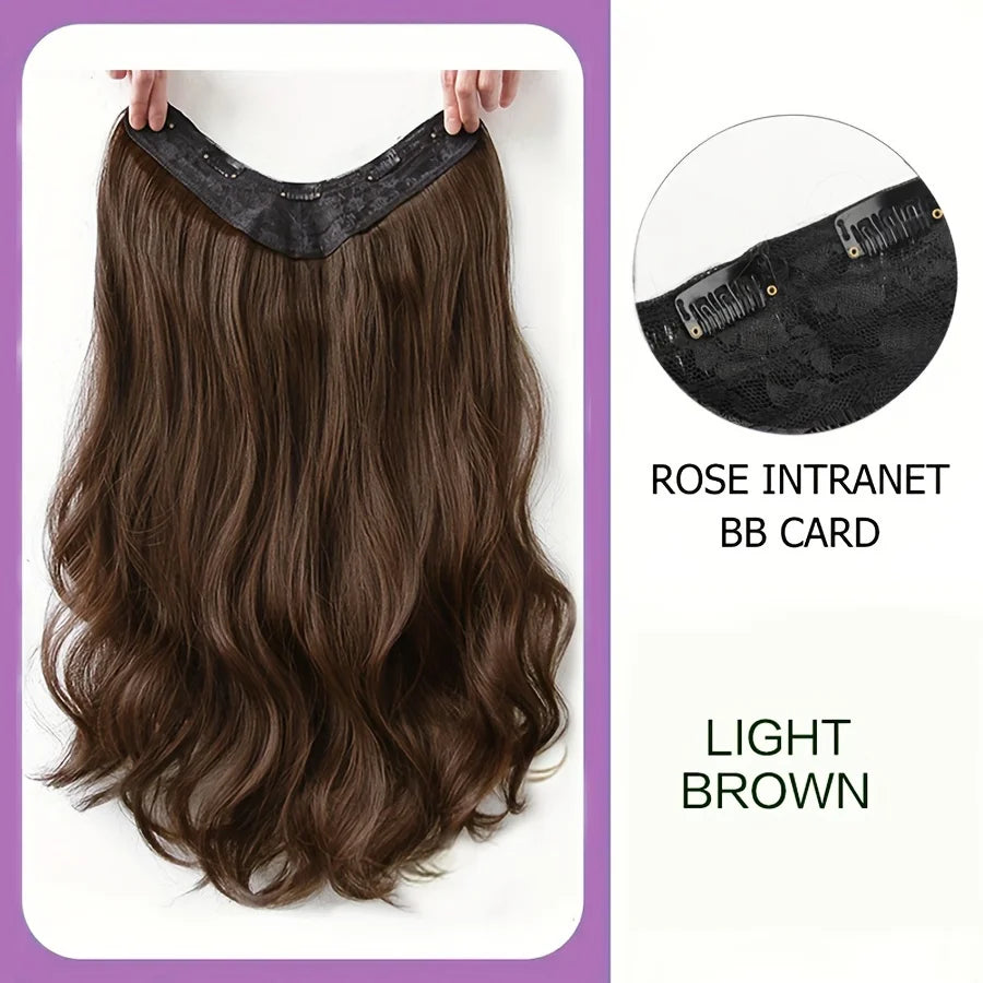 Synthetic Long Wavy U-shaped Clip In Hair Extensions 16Inch/20Inch/24inch