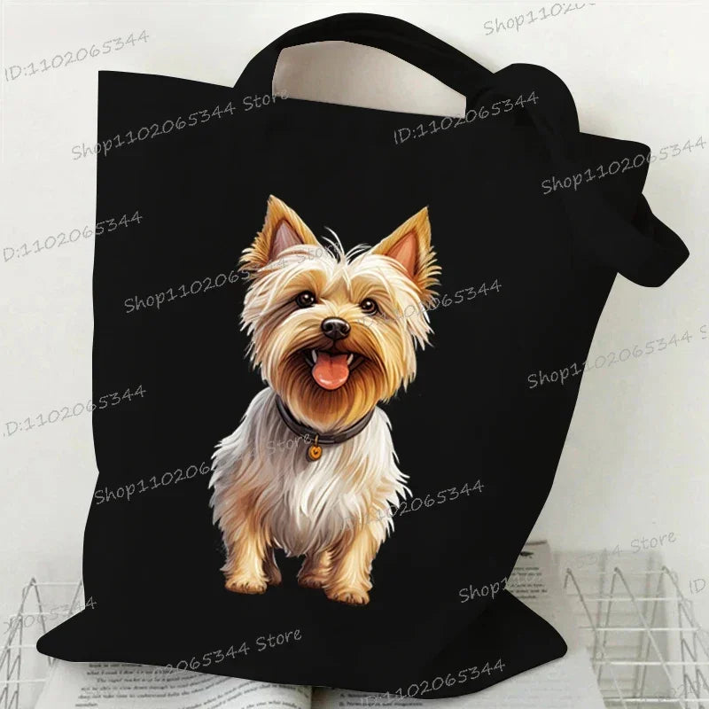 Animal Dog Series Canvas Tote Bag