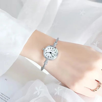 Stainless Steel Quartz Wristwatch Thin Chain Watches