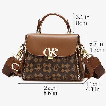 DANA Retro Letter Print Mini Crossbody Bag