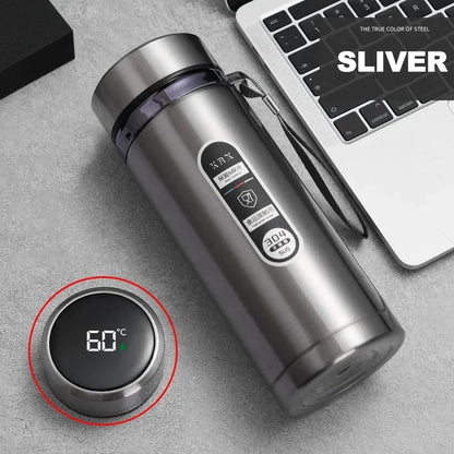 Thermos Stainless Steel Vacuum Bottle with LED Temperature Display
