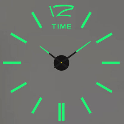 Large Wall Clock 3D DIY Quartz Acrylic Mirror Stickers Clocks