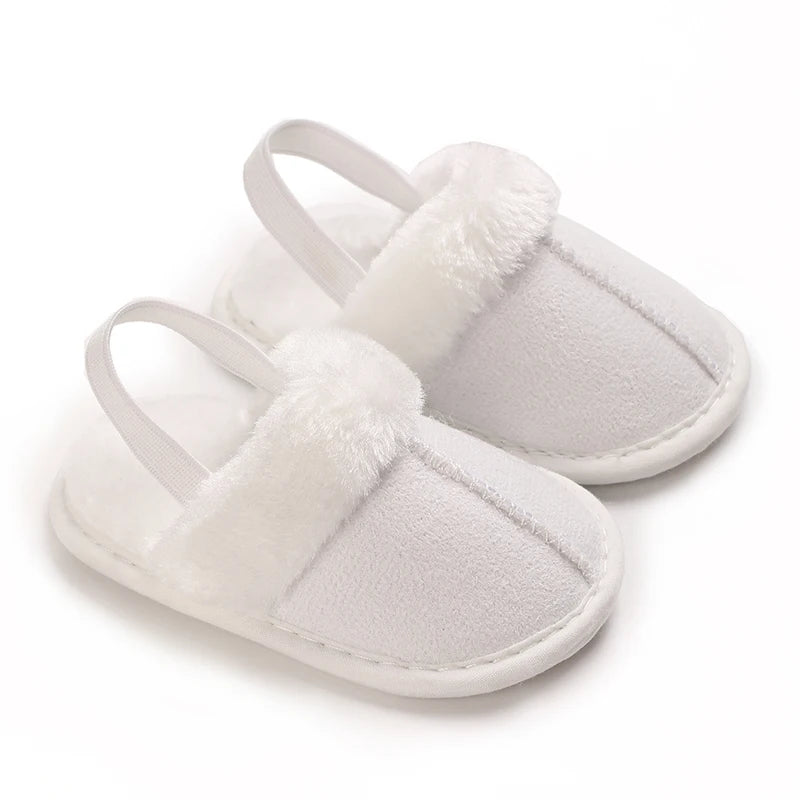 Baby Fluffy Toddler First Step Walker Slippers