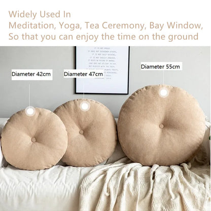Floor Seat Pillow Solid Color Suitable for Meditation Yoga