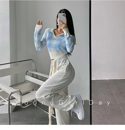 Autumn Vintage Knitting Long Sleeve Pullover Sweaters