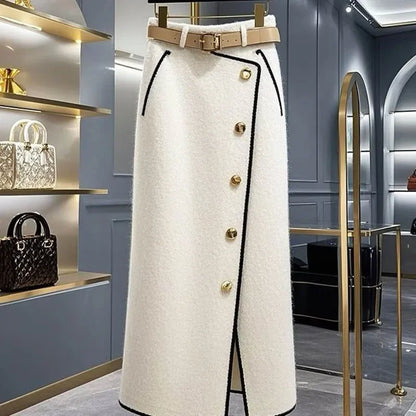 Long High Waist Soft Loose Joker Skirt