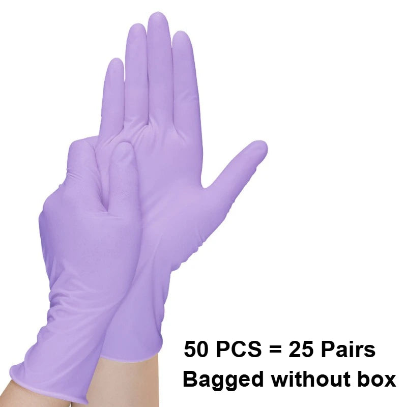 10-100PC Disposable Clove Nitrile Gloves Latex Gloves