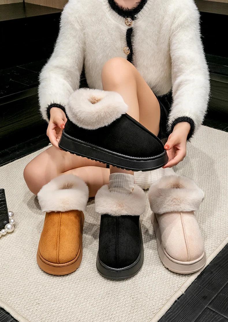 Fluffy Faux Fur Soft Slippers Shoes