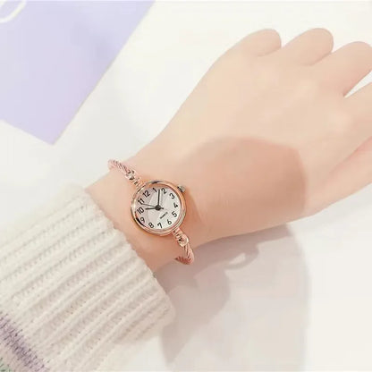 Stainless Steel Quartz Wristwatch Thin Chain Watches