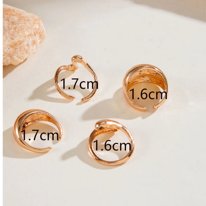 DANA Circle Geometry Opening Joint Rings Set