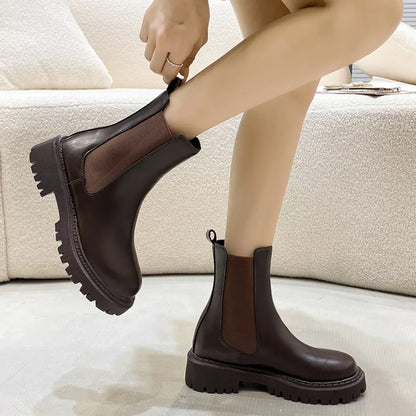 Thick-soled Elegant Short Boots