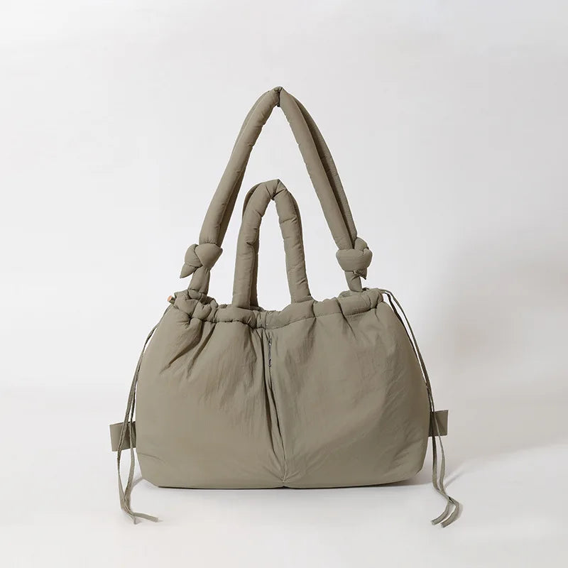 Down Padded Jacket Single Shoulder Tote Bag