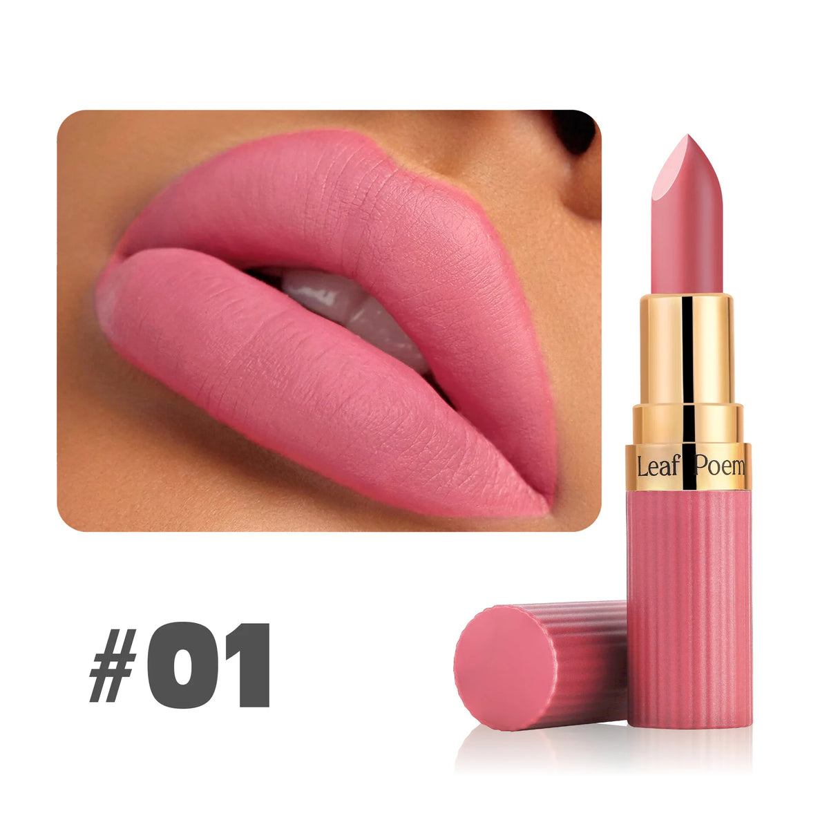 6 Color Matte Lipstick Velvet Dark Brown Lip Gloss Waterproof Lip Stick