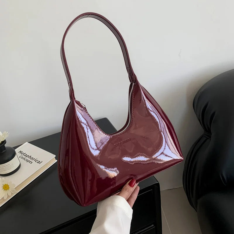 DANA Patent Leather Tote Bag