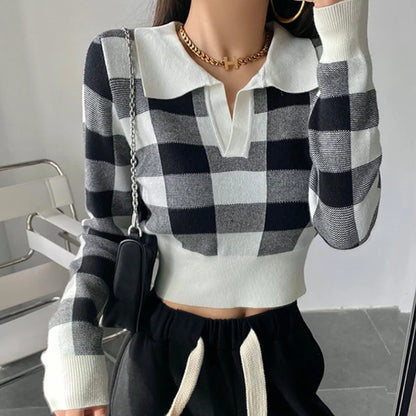 Autumn Vintage Knitting Long Sleeve Pullover Sweaters