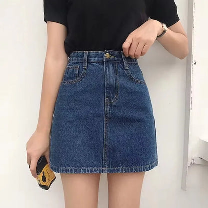 Sexy Tight Bag Hip  Slim Fit Jeans Skirts