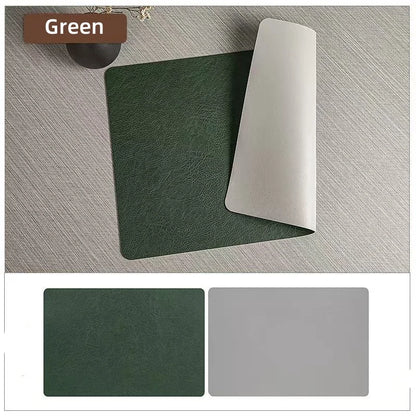 Faux Leather Placemats Set of 1/4/6pcs Table Place Mats