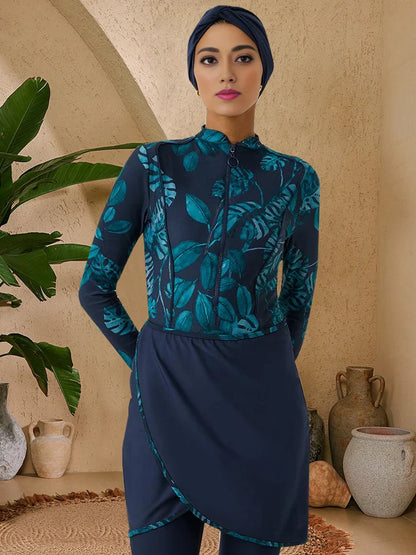 3PCS/Set Muslim Burkini Islamic Bathing Swimsuit