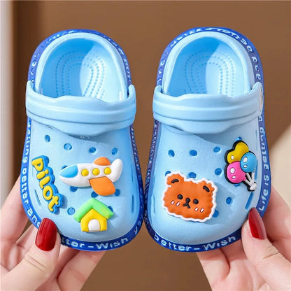 Soft Anti-Skid Cartoon DIY Beach Slippers