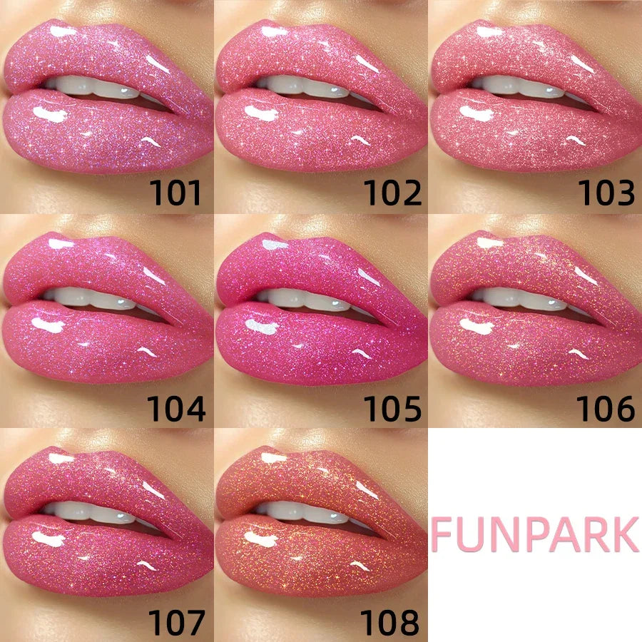 8 Color Glitter Shimmer Lip Gloss Moisturizing Sexy Lip