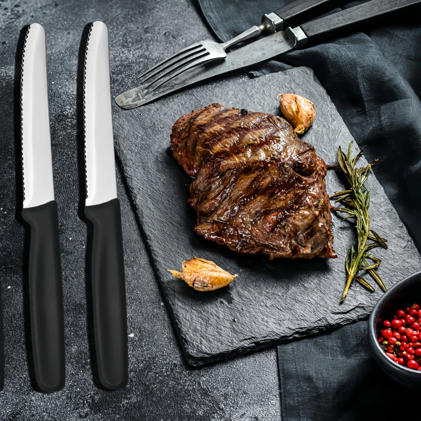 4/6/8 Stainless Steel Serrated Steak knife