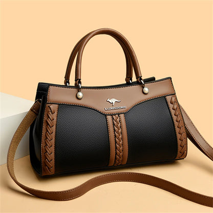 Luxury Multi Layered High Quality Soft Leather Messenger Bag