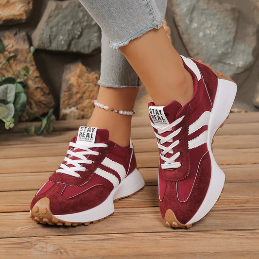 Elegant Lace Up Casual Sports Shoes