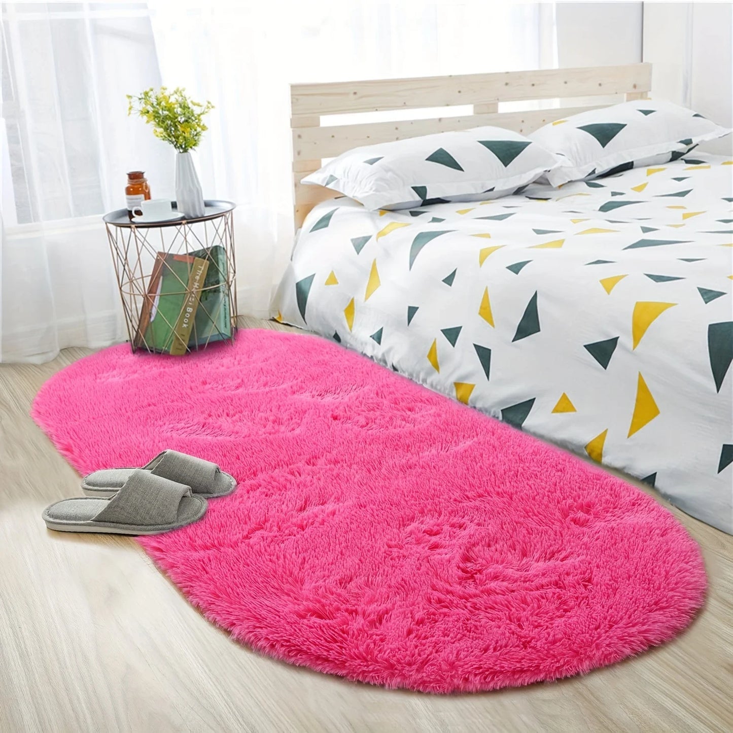Dense Silk Long Hair Soft Floor Mat Carpet
