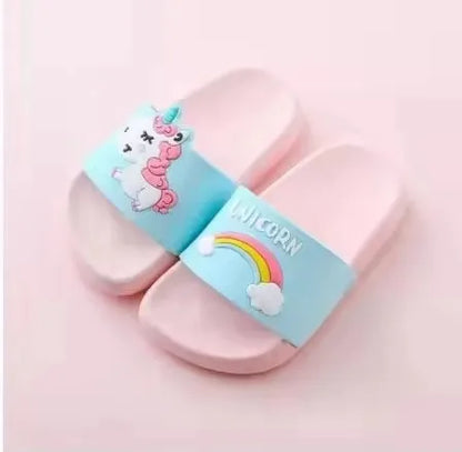 Unicorn Rainbow Indoor Toddler Slippers