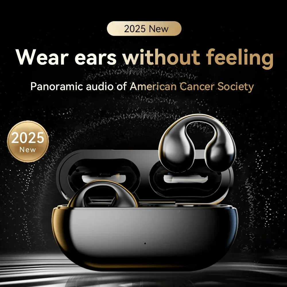 Wireless Bluetooth Earclip Earphone Painless Headset