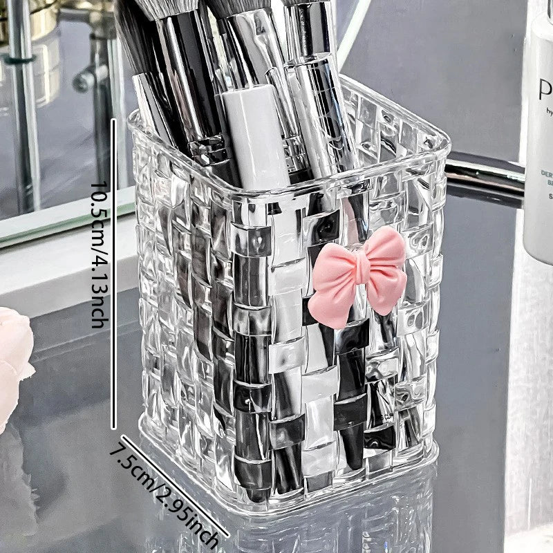 Clear Acrylic Makeup Brushes Storage Box