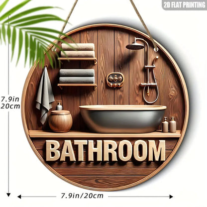 Golden Shower Head Sign  Bathroom Decor
