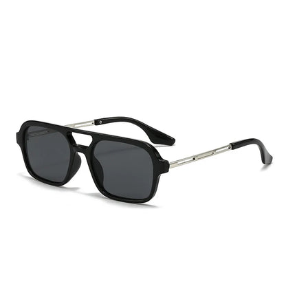 Vintage Metal Frame Square Sunglasses
