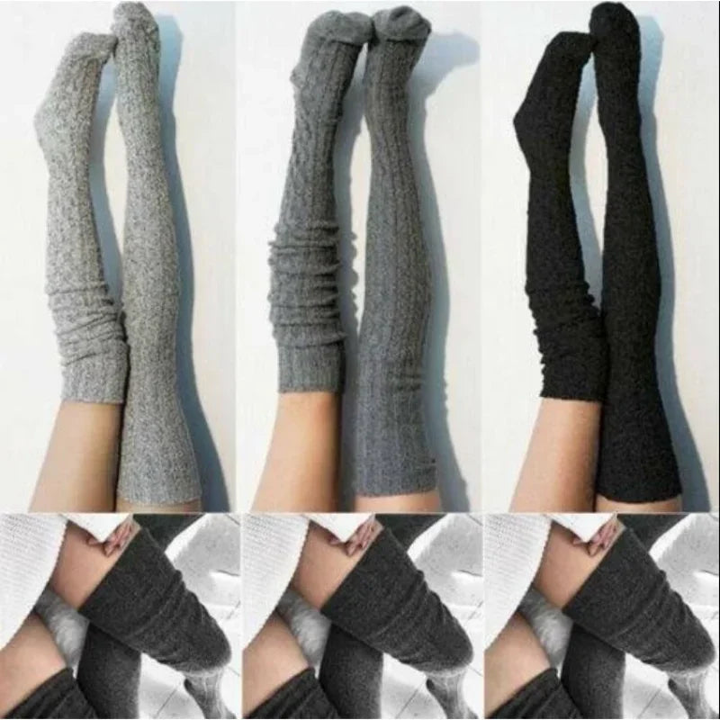 Over Knee Knit Socks f