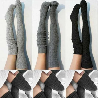 Over Knee Knit Socks f