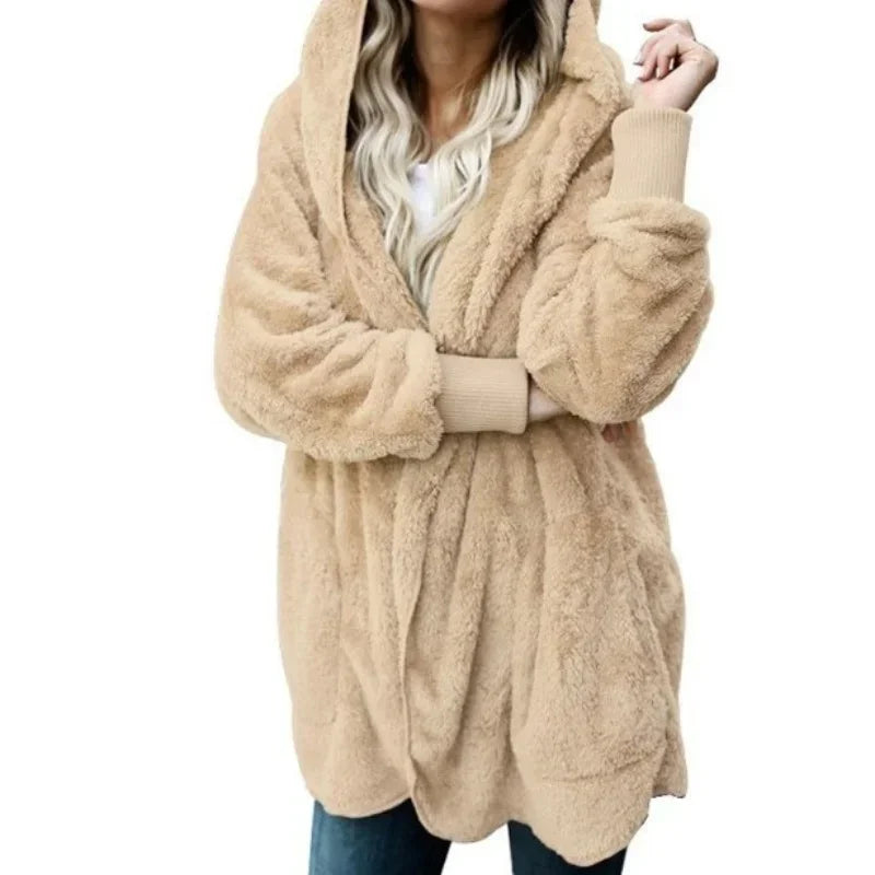 Double-faced Fur Fleece Faux Fur Thick Coat