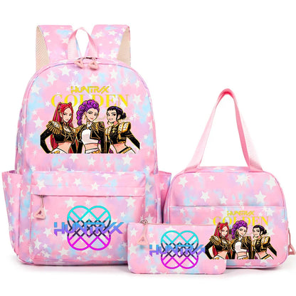 3Pcs/Set KPop Demon Hunter School Bags