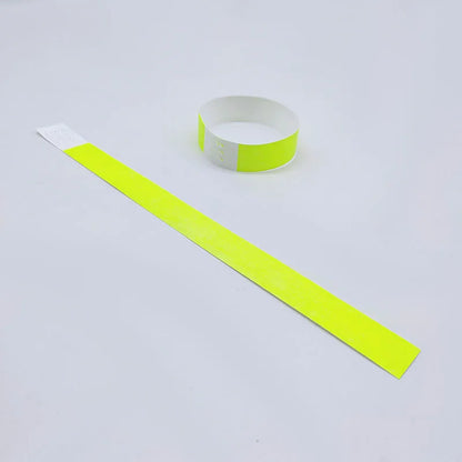 100pcs Colorful Neon Paper Wristbands Mixed Multicolor Waterproof