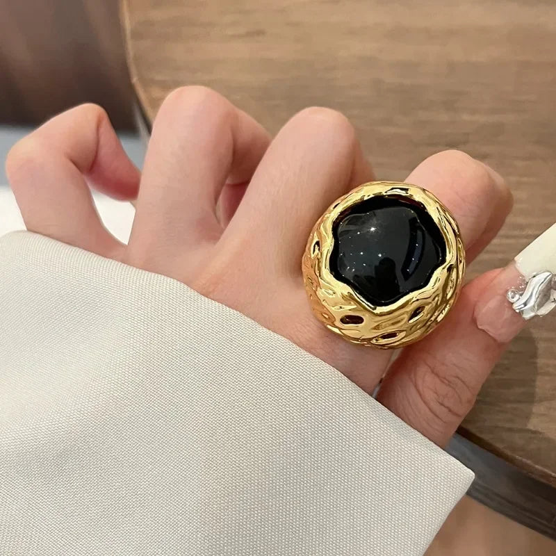 Pretty Geometric Big Finger Rings