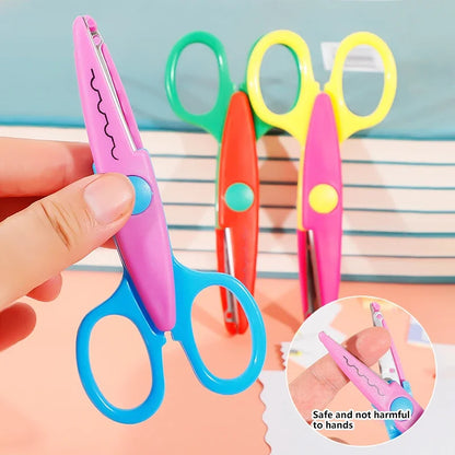 6pcs Scissors Wavy Pattern Paper Cutter Diy Handmade