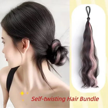 50cm Synthetic Self-Winding Ball Head Wig