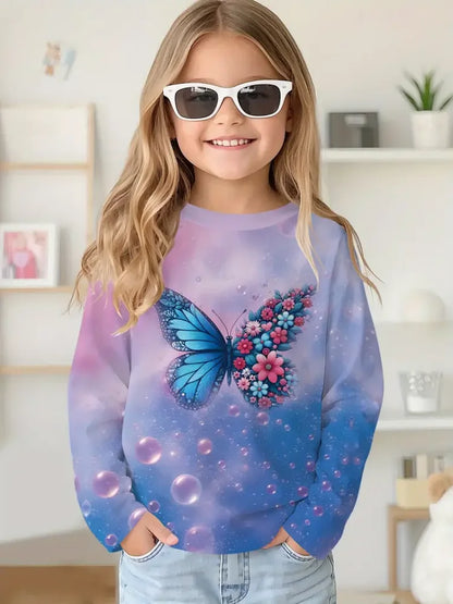 Cartoon Animal Capybala O-Neck Tops Long Sleeve Hoodies
